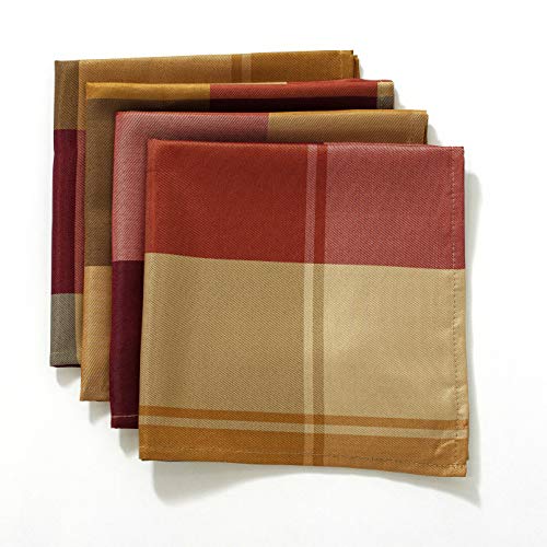 Servilletas de Tela Cuadradas 20 x 20 Pulg 4 Piezas Roja miniatura 2