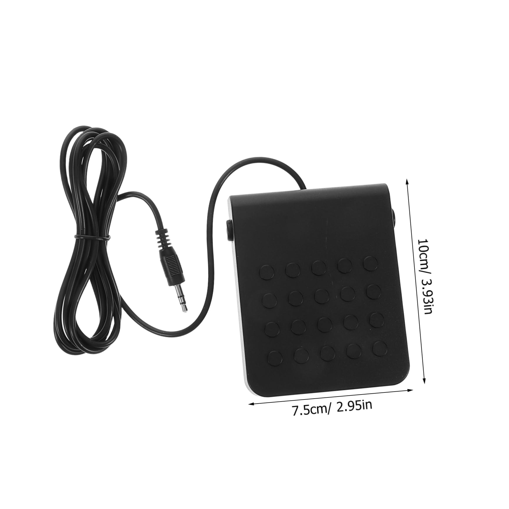 Abaodam Replacement Sustain Pedal for Piano Universal Pedal for Keyboard Electric Piano Build Easy Connection Black (3.5mm Jack)