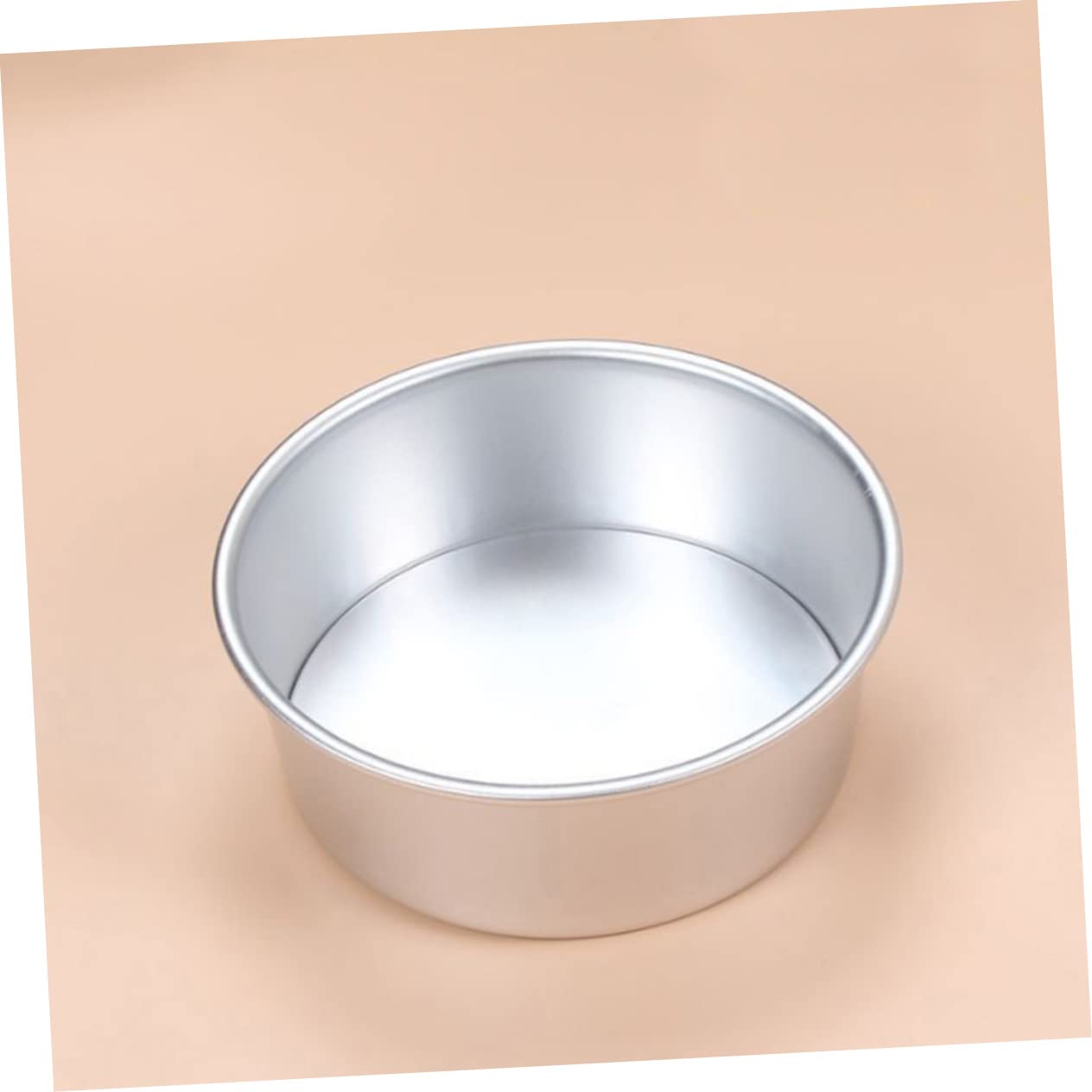 COLLBATH 4pièces Moule à Gâteau Rond Antiadhésif Avec Fond Amovible De Alliage Pour Cheesecakes Et Desserts Miniatures