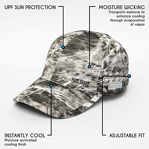 Image of BUILTCOOL Adult Cooling Baseball Hat - Men & Women Moisture Wicking, Mesh Back, Lightweight, Performance Ball Cap