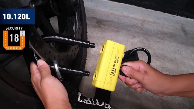 Antifurto Bloccadisco URBAN UR75 Per Moto - Acciaio Temprato ø18, Omologato SRA - Foto 3