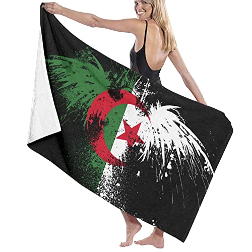 403 Serviette De Voyage Aigle Drapeau Algérie Serviette De Douche Absorbant Serviette De Sauna Microfibre Serviette De Bain pour Voyage Sauna Natation Piscine