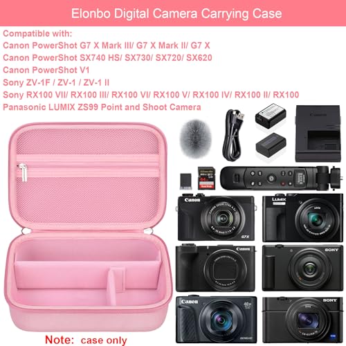 Funda para cámara digital Elonbo color rosa miniatura 2