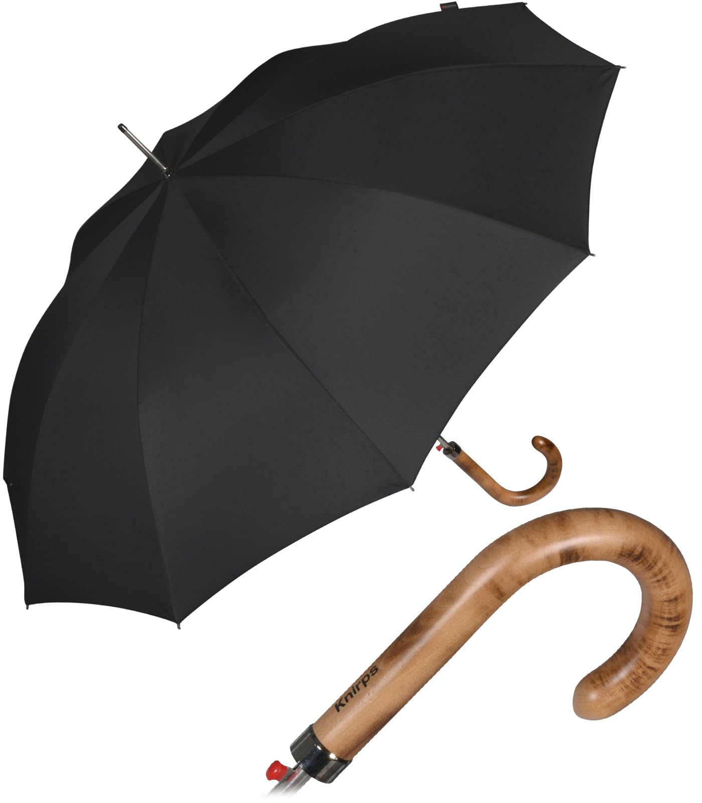 Knirps Long AC Umbrella - Black