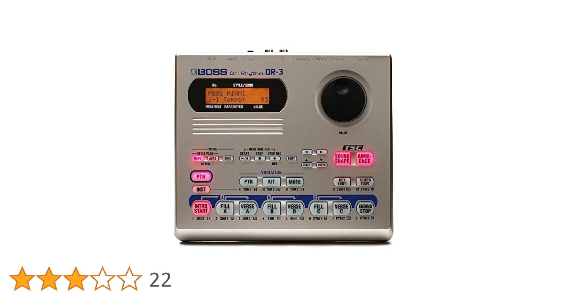パーカッション・打楽器 BOSS Dr.Rhythm DR-3 Boss DR-3 Dr. Rhythm - Perfect Circuit