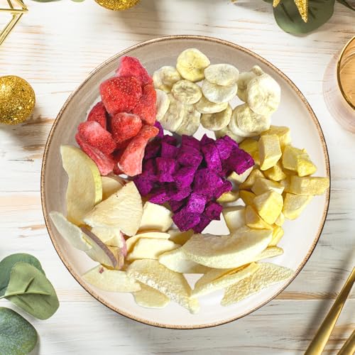 Image of CHAVI Freeze Dried Fruits - Mixed | 6 in 1 | No Added Sugars or Preservatives - Non-GMO, Vegan, Gluten-Free | Gift Box | 230 g | 8.1 oz | 6 Cans