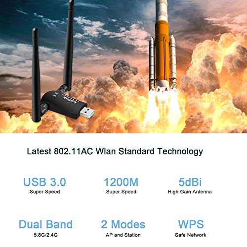 Acelink - Adattatore USB WiFi 1200Mbps USB 3.0