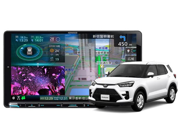 Amazon.co.jp: 9V型彩速ナビMDV-M910HDL+KNA-200WT+ライズ(ナビレディ 