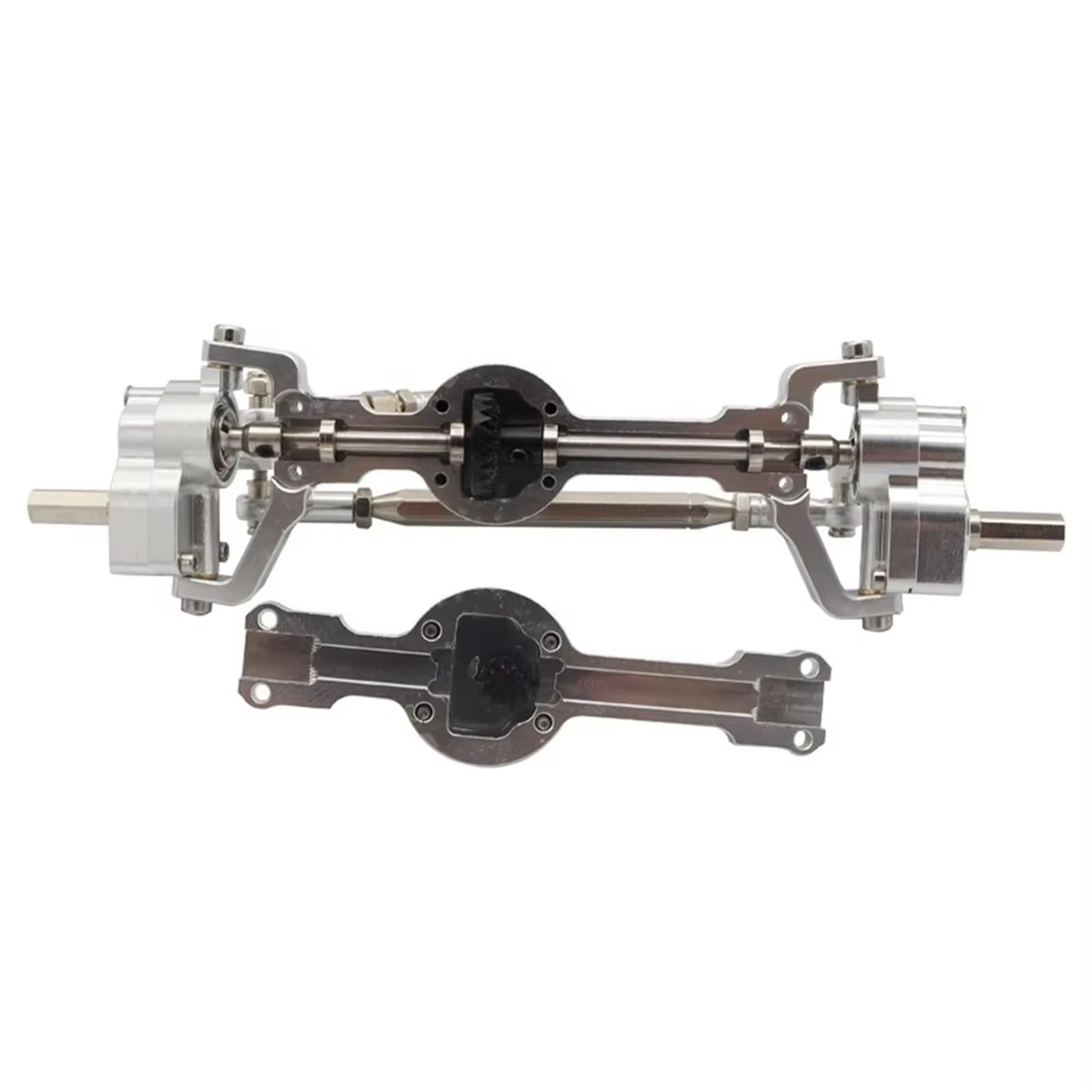 RC Vorder Hinter Achse Für MN D90 MN-90 MN96 MN98 MN99S MN45 Metallportalachse Vorne Und Hinten 1/12 RC Auto-Upgrade-Teilezubehör