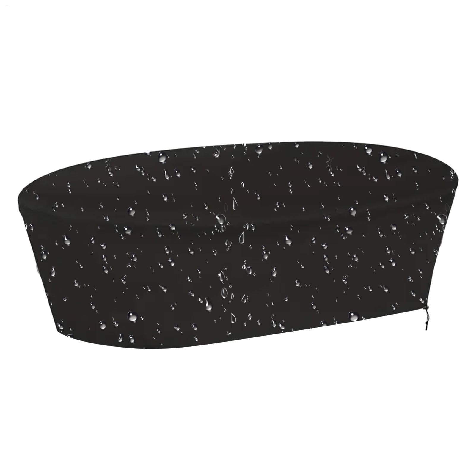 Piccola copertura per piscina, ovale, in tessuto Oxford, per | Copertura per piscina all'aperto per casa, spa, giardino, terrazza, all'aperto, campeggio