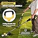 Weed Eater Handle, Ergonomic String Trimmer Handle with Adjustable Shoulder Harness and Clamp, Weedeater Handle Extension for Trimming Edging, Back Saver Lawn Trimmer Grip for Lawn Care, Landscaping