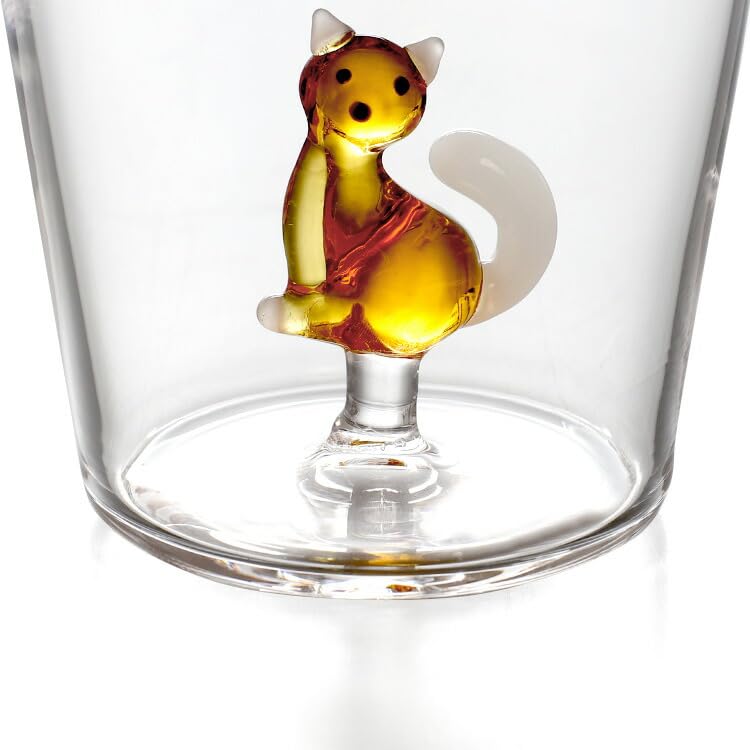 Amazon｜ICHENDORF (イッケンドルフ) タンブラー ネコ Amber cat with