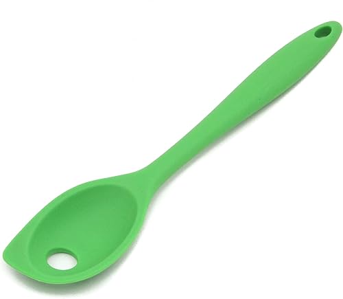 Chef Craft Cuchara mezcladora de silicona premium, 11 pulgadas, color verde