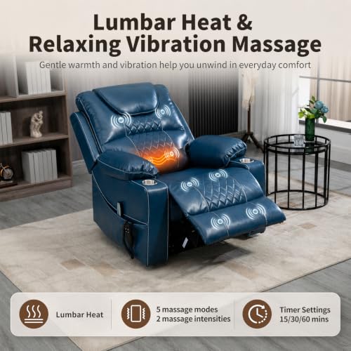 Image of Oversized Power Lift Recliner for Big & Tall, 400 LBS, 25 inch Wide