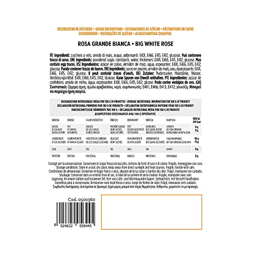 Decora 0500360 6ER-PACK GROßE ROSEN WEIß
