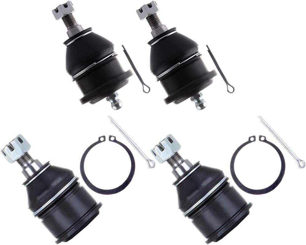 SCITOO 4pcs Front Suspension Kit Lower Upper Ball Joint Fit 1998-2002 For Accord 1995-1998 For Honda Odyssey 1997-2003 For Acura CL 1998-2003 For Acura TL