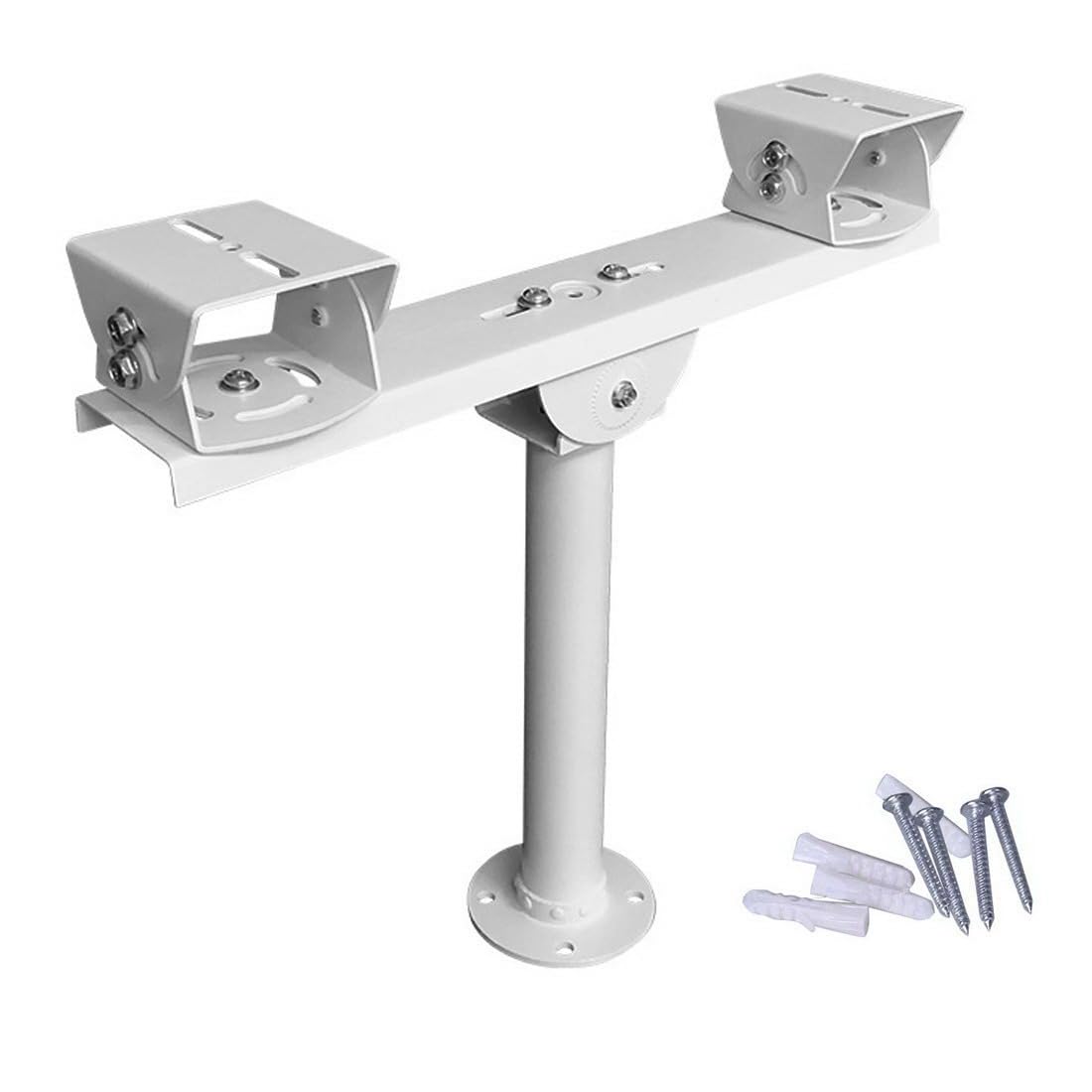 CCTV-Dual-Kamera-Halterung, Metall, Stahl, T S, horizontale Querstange, verstellbare Wandhalterung für verbessertes Überwachungssystem