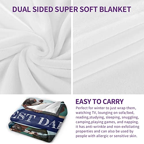 Youltar Fathers Day Dad Gifts Custom Blanket With Photos Best Dad Ever Gifts Dad Gifts From Daughter Son, Personalized Pictures Blanket Christmas Birthday Gifts For Dad Photo2 #TOP1