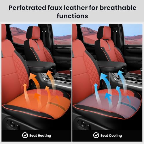 Image of 2019-2026 Chevy Silverado /GMC Sierra Seat Covers, Black & Red