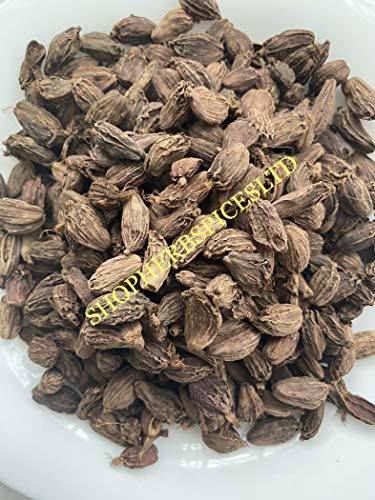 Black Brown Cardamom Pods Dried Whole Spices Premium Quality Badi Elaichi Mota Elaichi (50g)