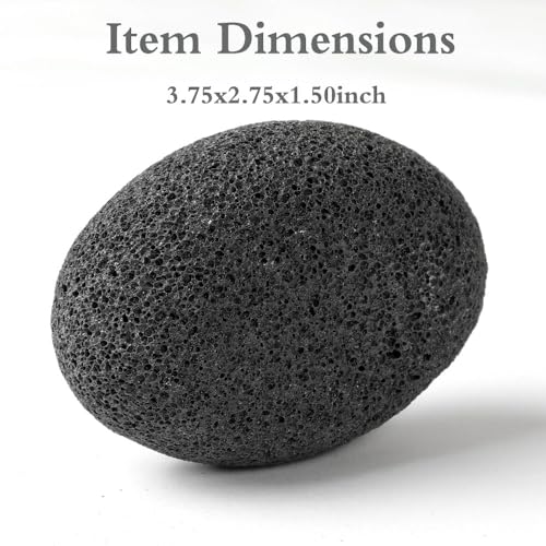 image for Natural Foot Pumice Stone for Feet, Borogo 4-Pack Lava Pedicure Tools 
