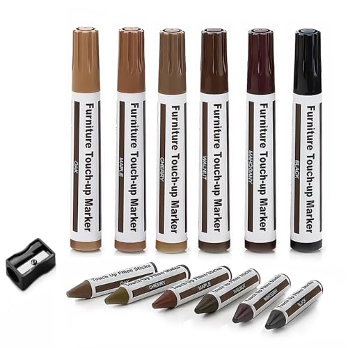 Furniture Floor Scratch Repair Markers and Wax Sticks for Stains,
