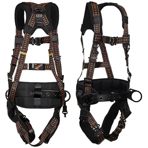 Malta Dynamics Warthog Comfort MAXX Steel Safety Harness for Fall Protection, OSHA/ANSI Rated (XL-XXL) Cover