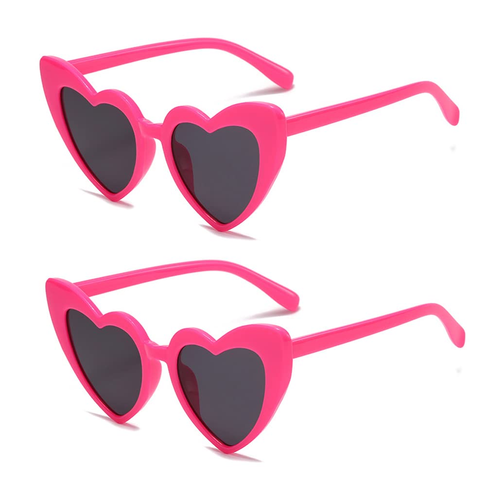 RideringWomen Fashion Goggle Heart Sunglasses Vintage Love Heart Shaped  Sunglasses Cat Eye Mod Style Style Retro Glasses