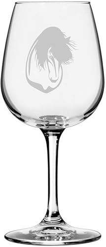 Miniatura 15 de Abaco Barb Body Horse - Copa de vino grabada multiusos (12.75 onzas)