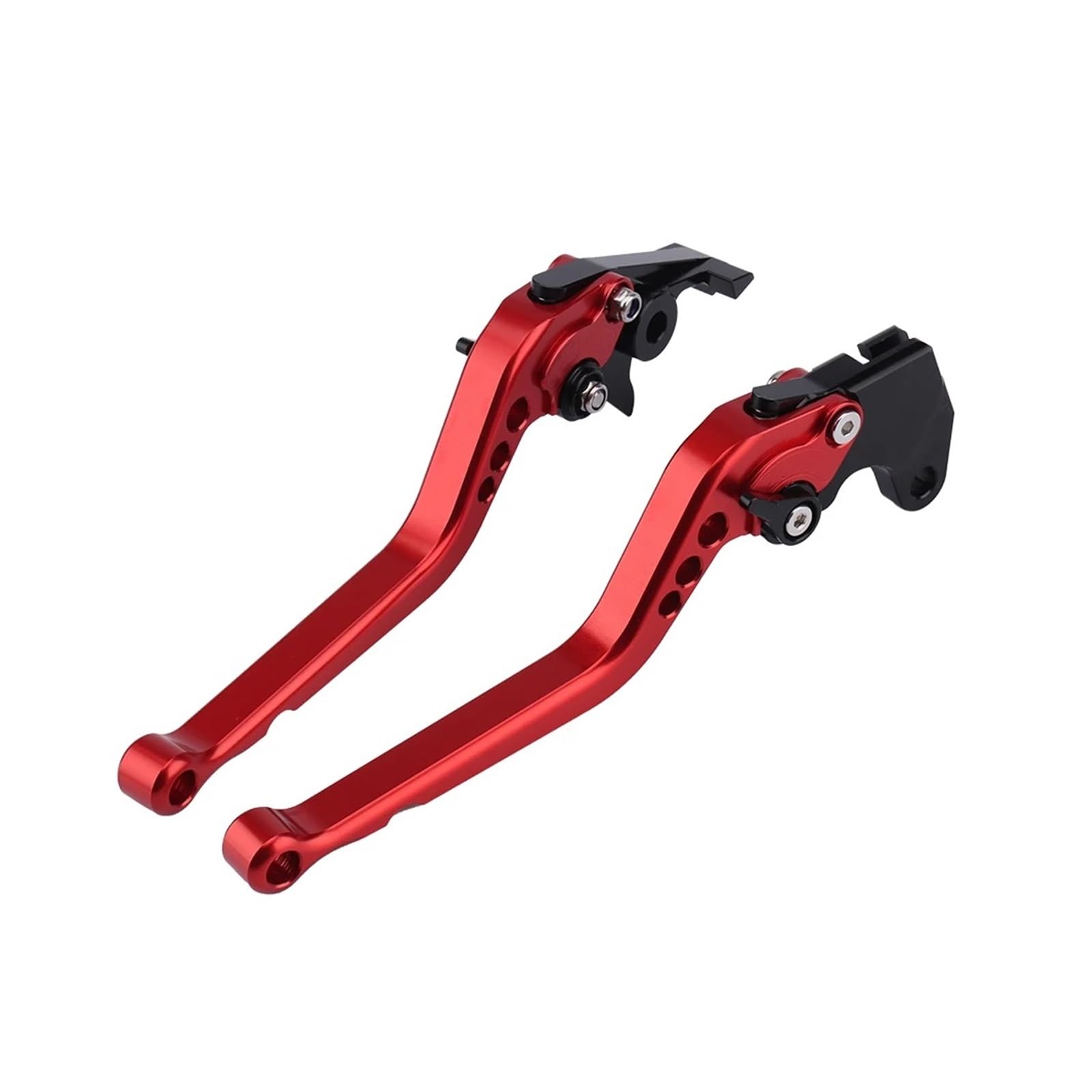 Hguvsjd for Kawasaki for Ninja 650R/ER-6F/ER-6N Z900 Z650 Motorcycle Long Short Handle Brake Clutch Lever Motorcycle Brake Lever(Long red)