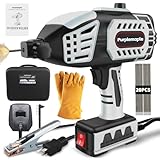 Purplemaple Portable Hand held Welding Machine for Metal, 20-120A 110V Electric Welding Machine with IGBT Inverter 5 Variable Current Adjustment, ARC Welder Gun, With 20 Pcs 3/32" Wire Rods (gray)