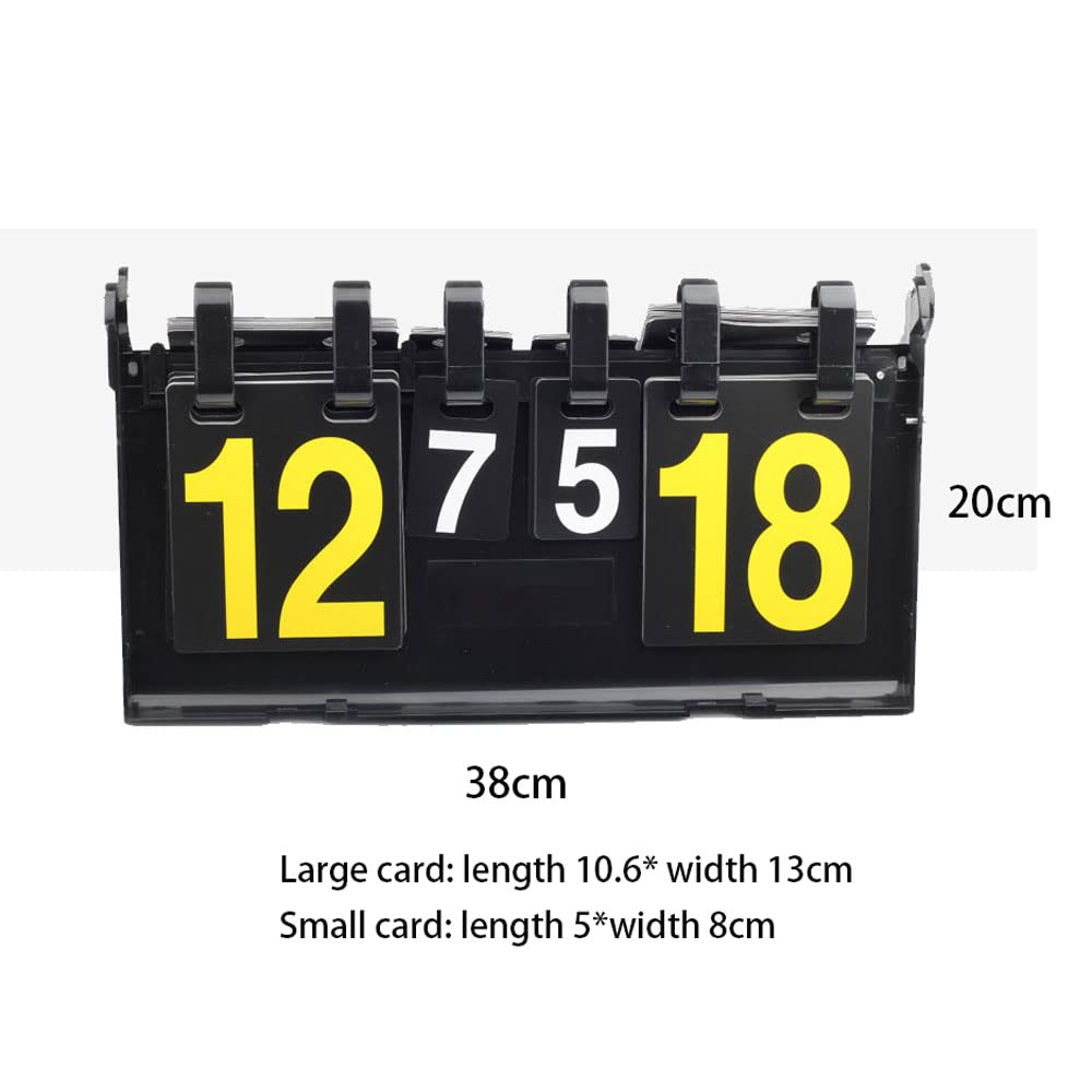 4-stellige Sportanzeigetafel 40x23cm - Flip Tafel Für Basketball & Mehr