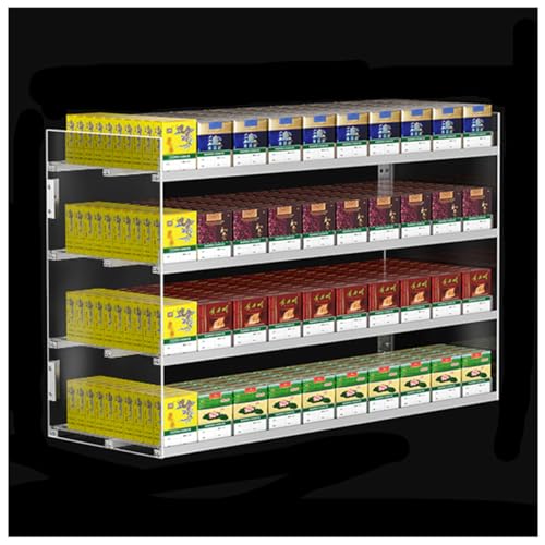 Estante de acrílico transparente de varios niveles para cigarrillos 2