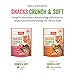 mera Crunch & Soft mit Lachs, 200g köstliche Katzen Leckerlies, nahrhafter Katzensnack voller Vitamine und Mineralien, krosse Kissen mit cremiger Füllung