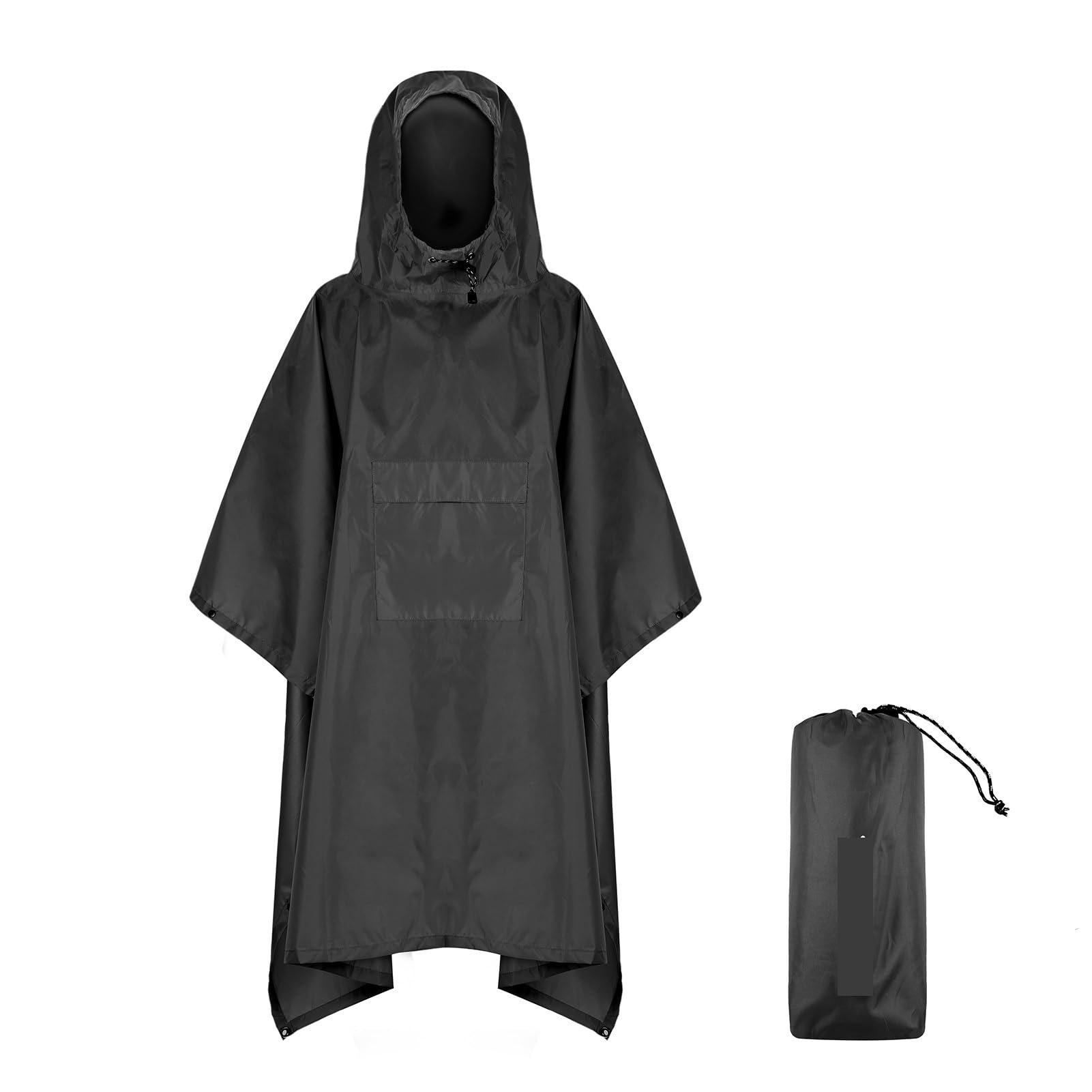 Poncho de Lluvia Poncho de Lluvia con Capucha y Bolsillo, Ligero, Impermeable, Chaqueta de Lluvia, Refugio Solar for Hombres y Mujeres, Camping, Senderismo y Viajes.