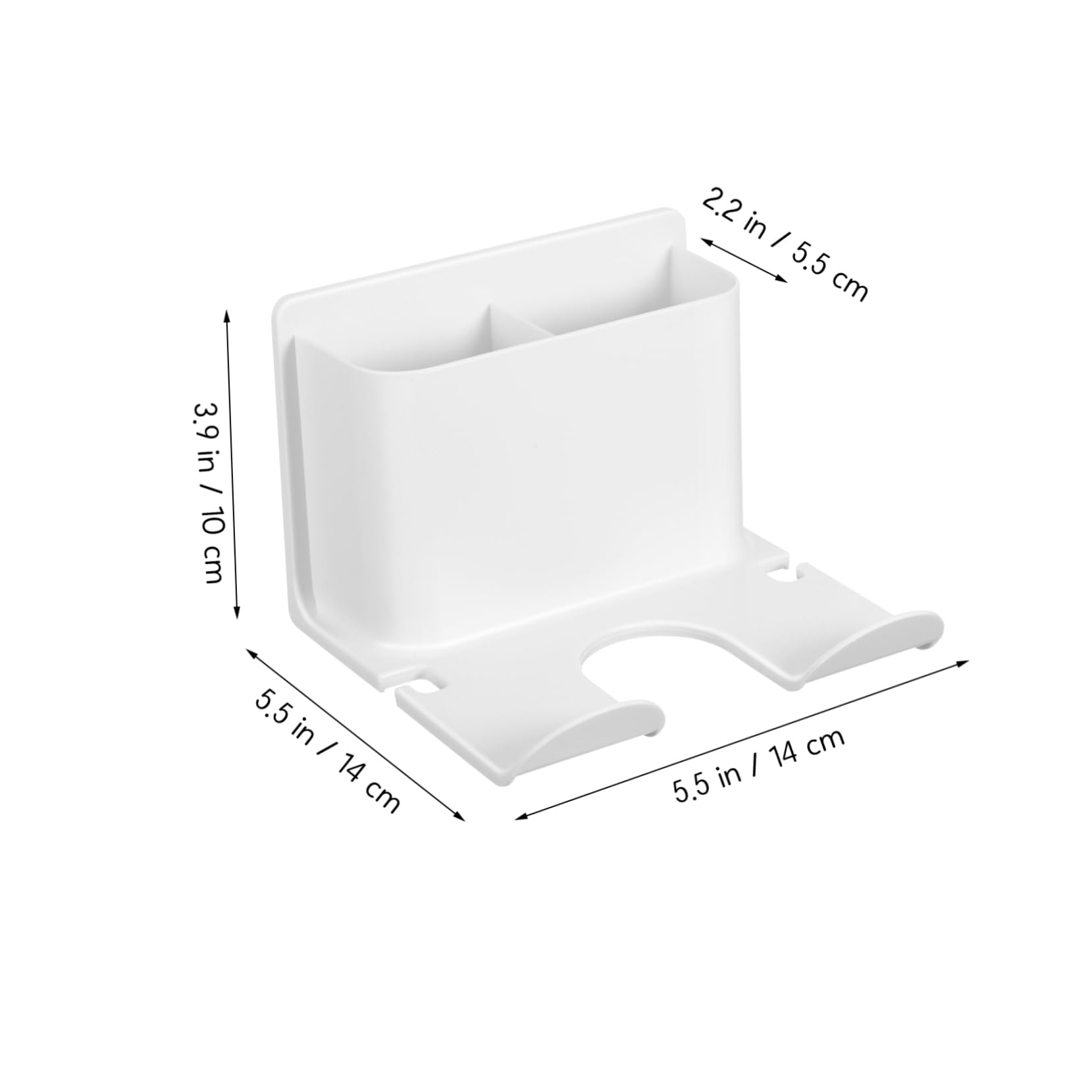 KOMBIUDA Hair Dryer Storage Holder Wall-mounted Rack Cord Management for Blow Dryer Salon Tools