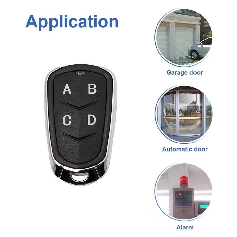 10PCS Cloner de Télécommande Sans 4CH 433Mhz avec Code Rolling pour Télécommande de Portail Électrique et de Porte de Garage