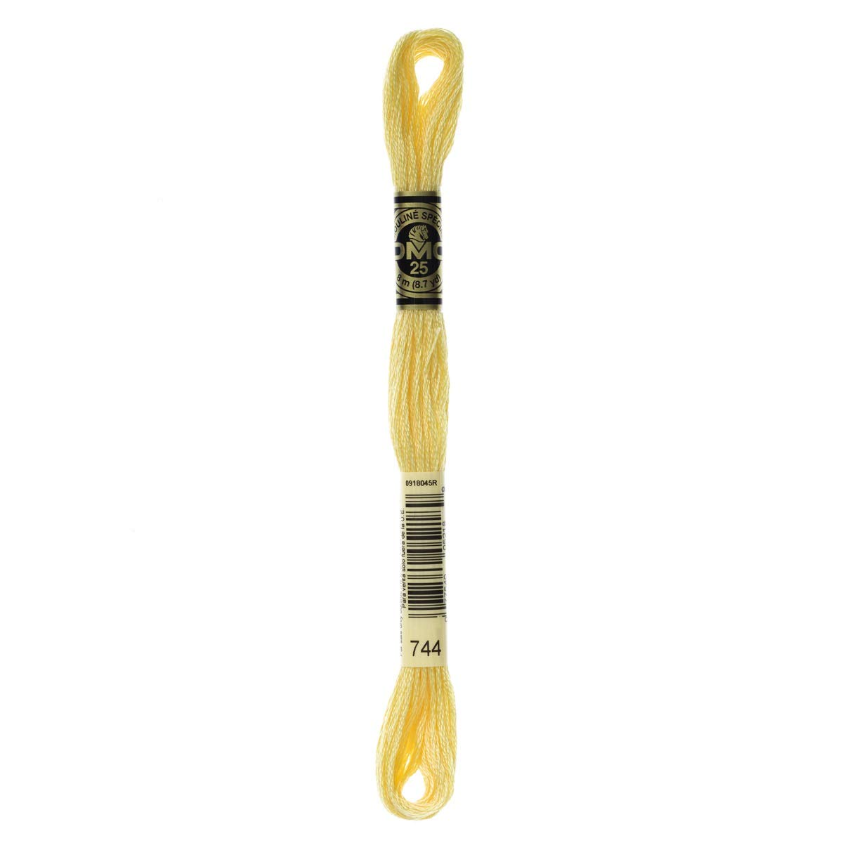 DMC Embroidery Floss Mouline Stranded Cotton Thread for Hand Embroidery and Sewing - Colour No: 744-12 x 8m Skeins โ image 1