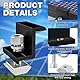Rppiup Solarmodul Halterung Endklemme, 12 Stück Endklemmen 30mm Schwarz, Solarpanel Halterung mit Schraubenschlüssel, Solar Endklemme, Befestigung Solarmodul für Dächer, Böden, Camping, Wohnwagen