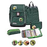 Belmil Premium Comfy Plus ergonomisches Schulranzen Set 5 - teilig, für kleine Kinder/Erstklässler - STAEDTLER, Brustgurt, Hüftgurt, Magnetverschluss (405-73/P/S) (Twist of Lime 2)