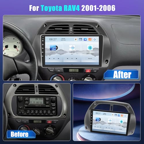 Autoradio pour Toyota RAV4 2001-2006 Inefala Android 15 - 2