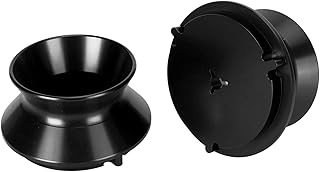 1 Pair Nab Hub Adapters, Polished Aluminium 10 Inch Opener, Universal Loading Device, Universal Loading Device for Reel to Reel Recorder(Black)