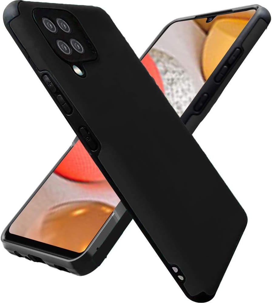 Samsung galaxy A42 5G Phone Case, Shock-Absorption Flexible TPU Rubber Protective Cell Phone Cover for Galaxy A42 5G Phone case 6.6" (galaxy A42 5G Black)
