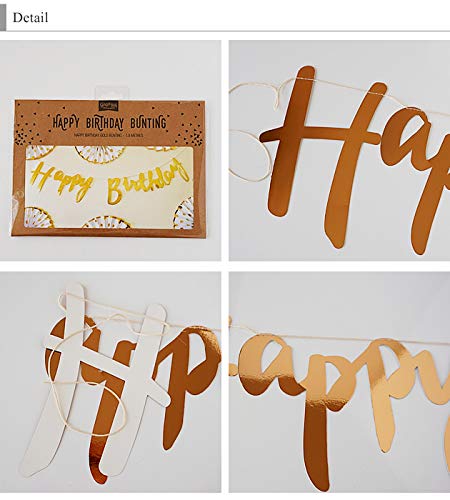 Ginger Ray - Festone decorativo con scritta Happy...