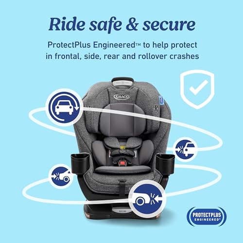 Graco Extend2Fit 3-in-1 Convertible Baby Car Seat, Rear and Forward Facing, Adjustable Extension Panel for Extra Legroom, Ashten - Thumbnail 7
