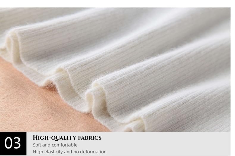 Image of Women's Mock Neck Sweater|Soft Stretch Knit Turtleneck Top|Casual Chic Office Wear