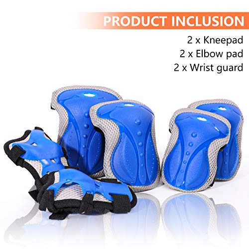 image for Hawkeye Kids Youth Knee Pad Elbow Pads Guards Protective Gear Set for 