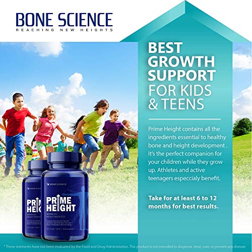 Prime Height Advanced Height Growth Maximizer Pills Supplements Healthy Height Increase&Bone Strength – Best Grow Taller Supplement for Kids, Teens & Adults – Growth Height Pills – 120 Vegan Tablets - Image 5