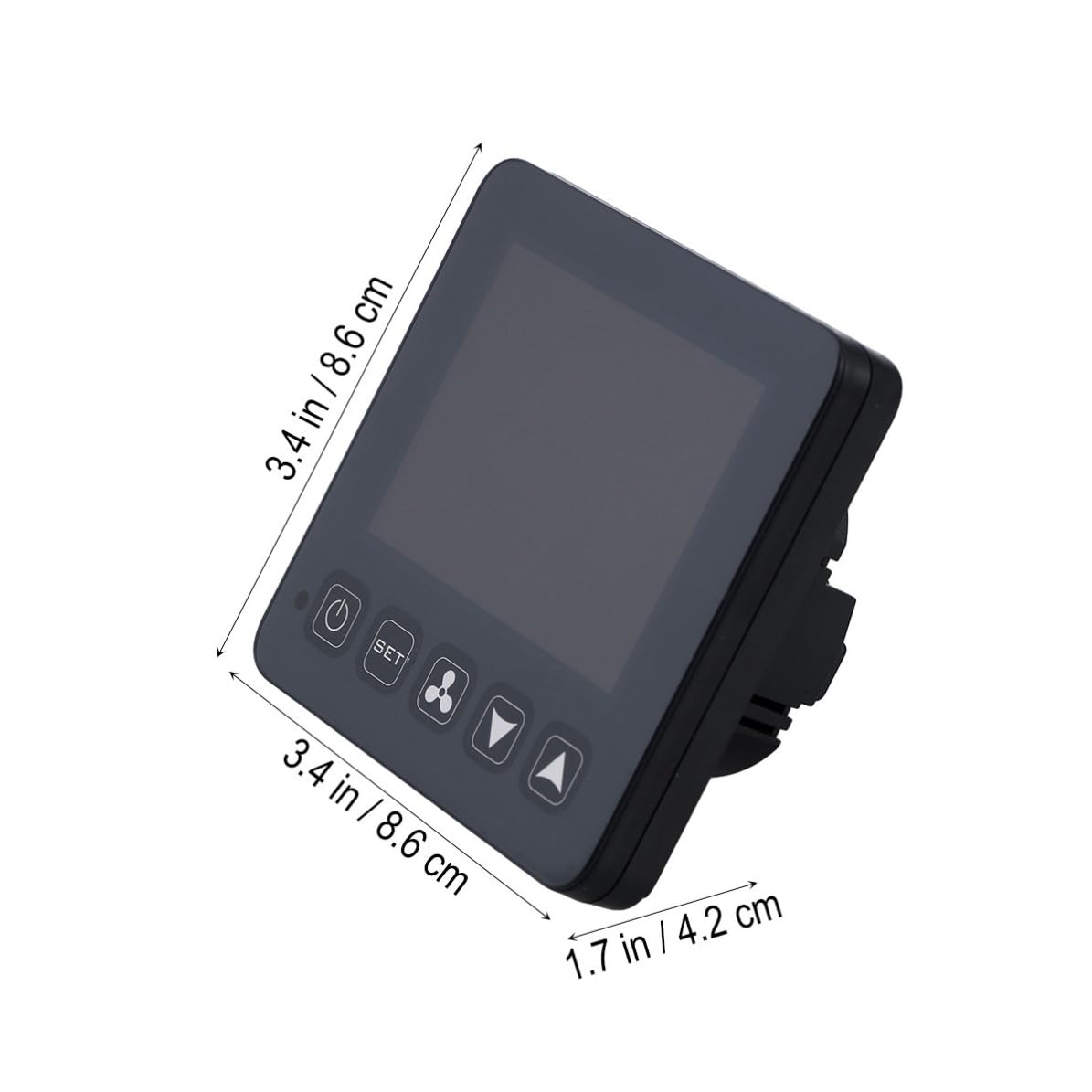 Healvian Programmierbarer Thermostat mit Sommerstimmung Digitaler Bodenthermostat für Zentrale Klimaanlagen Kabelloser Heizgerät mit Lüftergeschwindigkeitsregelung und Großem LCD Display