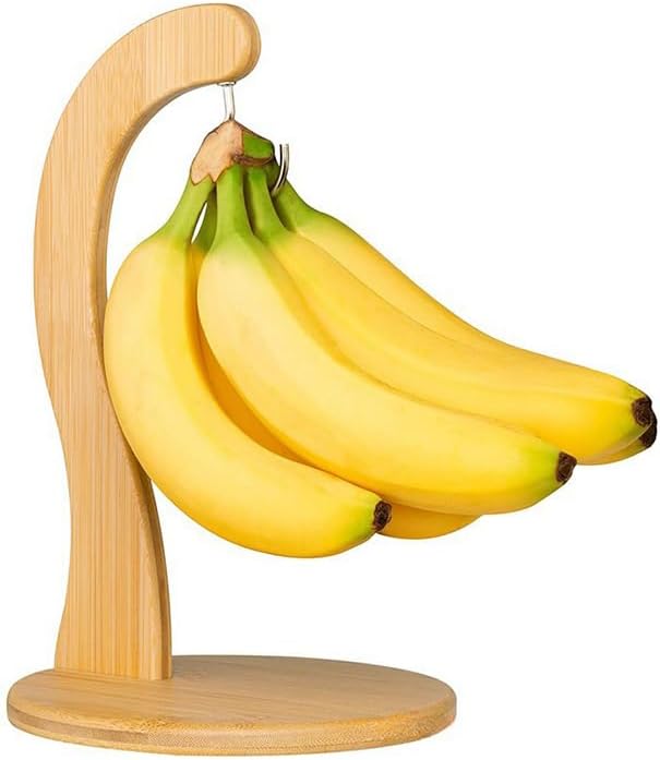 Bamboo banana stand/with hooks for kitchen, living room, dining room, study/American country bamboo grape stand, banana stand, 1 set/box